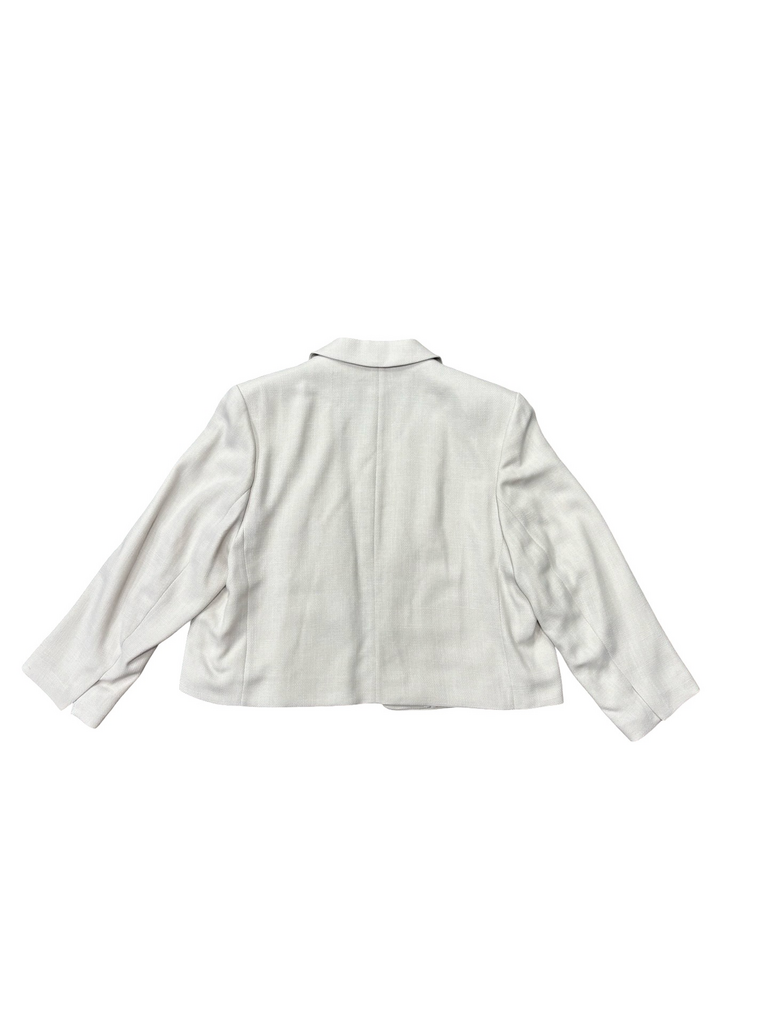 L- H&M Beige Cropped Blazer