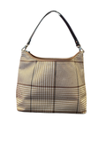 Ralph Lauren Brown Houndstooth Pattern Handbag