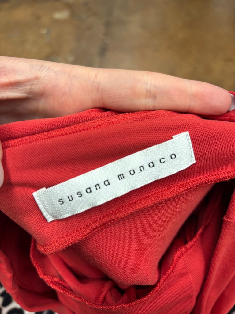 Susana Monaco Strapless Midi Dress