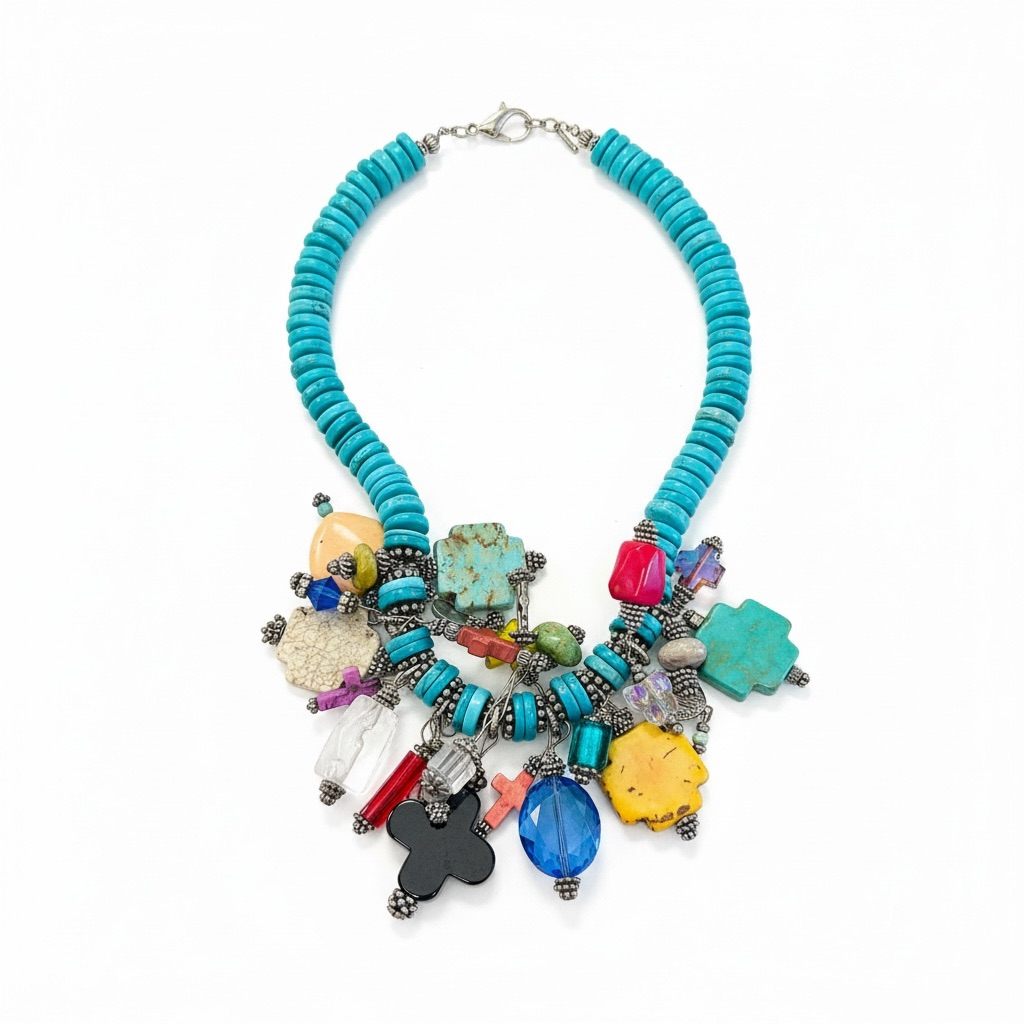 Colorful Bohemian Statement Necklace