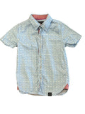 TukTuk Designs Blue Patterned Short-Sleeve Shirt