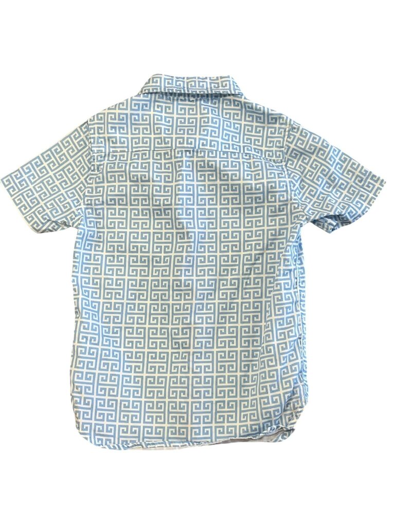 TukTuk Designs Blue Patterned Short-Sleeve Shirt