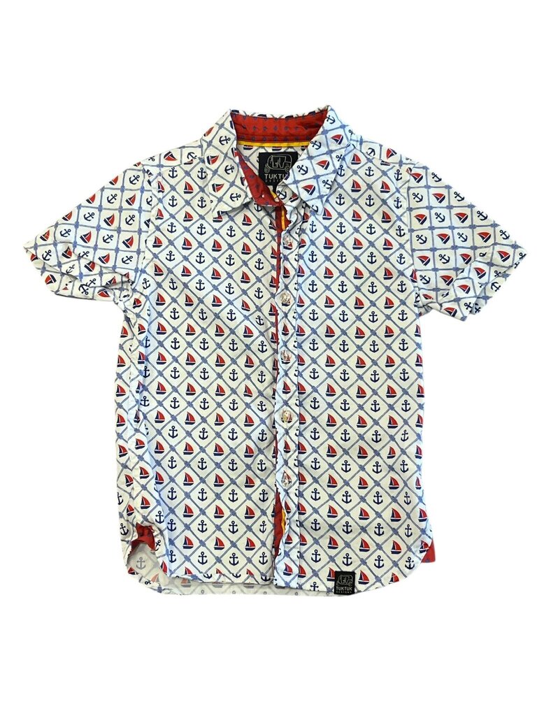 TukTuk Designs Anchor Print Short Sleeve Shirt