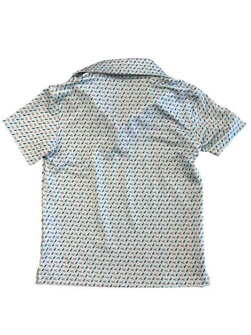 3T- Properly Tied 3T Lobster Print Polo Shirt