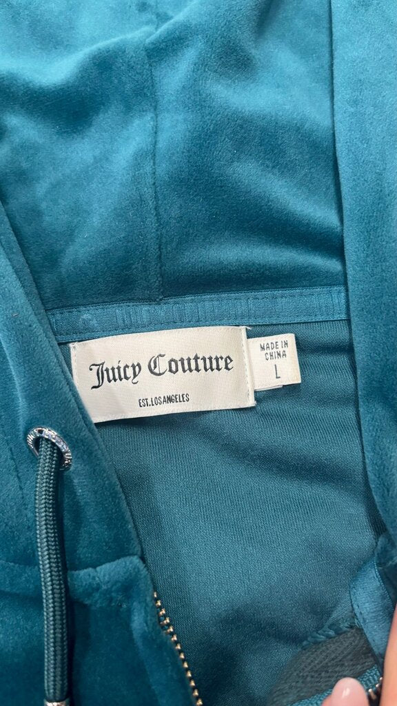 Juicy Couture Velvet Cropped Hoodie