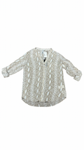 KUT From The Kloth Jasmine Printed Top in Python Light Taupe
