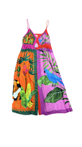 L- FARM Rio Colorful Tropical Print Summer Dress