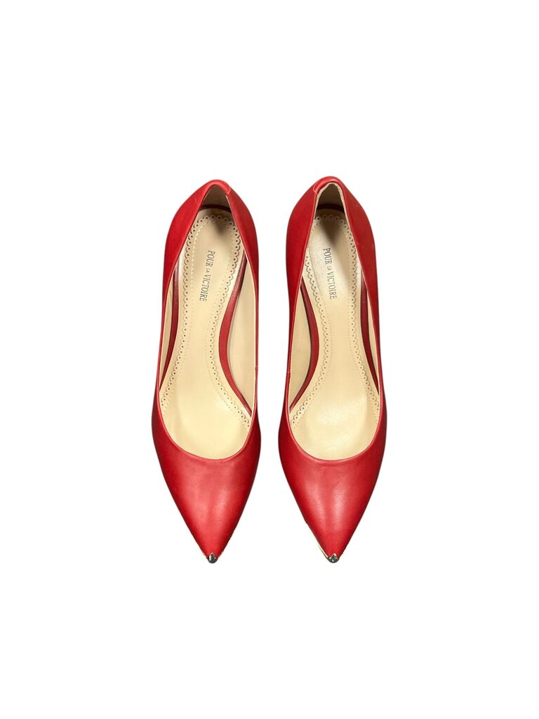 Red High Heels with Pointed Toe