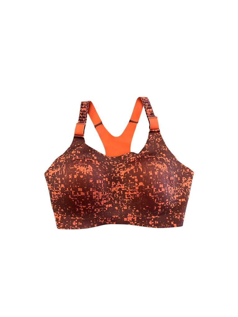 Large Brooks Women's Active Sports Bra in Orange and Brown