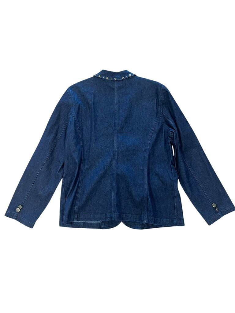 L- DG2 by Diane Gilman Denim Blazer
