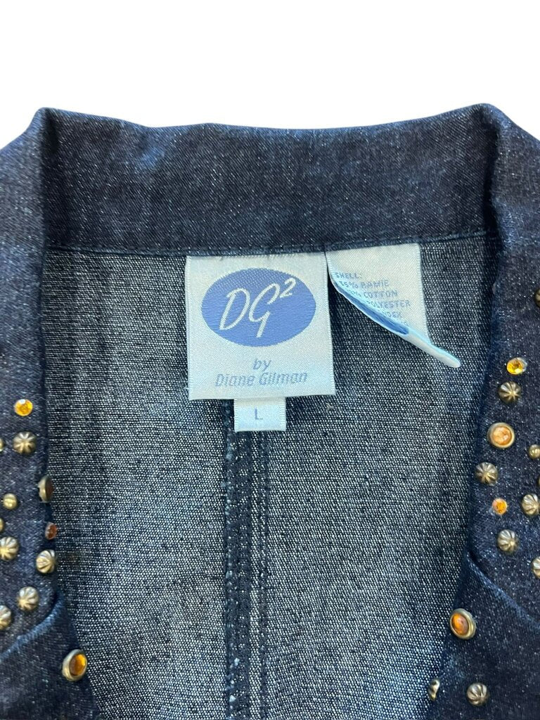 L- DG2 by Diane Gilman Denim Blazer