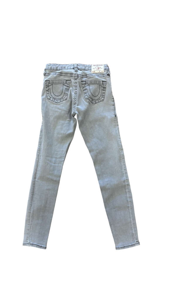 Size 27 True Religion Halle Mid-Rise Super Skinny Jeans