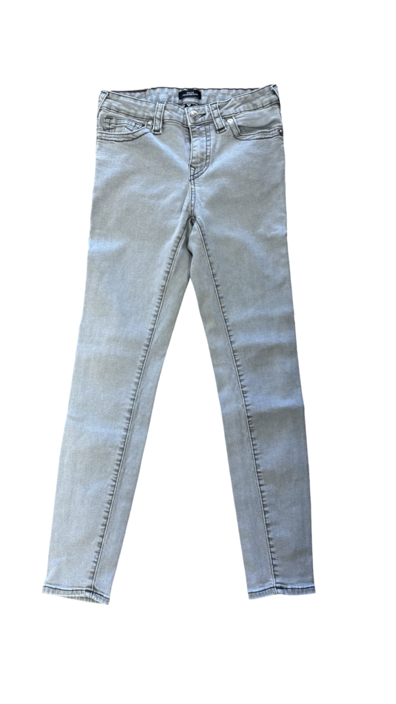 Size 27 True Religion Halle Mid-Rise Super Skinny Jeans