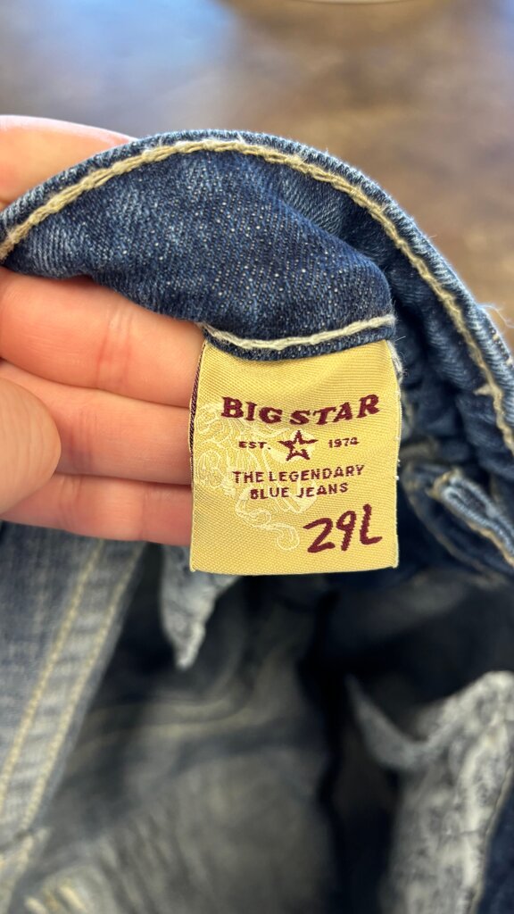 Size 29L- Big Star Women's Blue Flare Jeans
