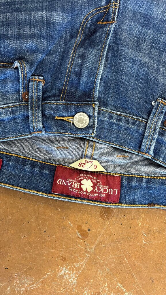 Size 6- Lucky Brand Women's Long Blue Jeans