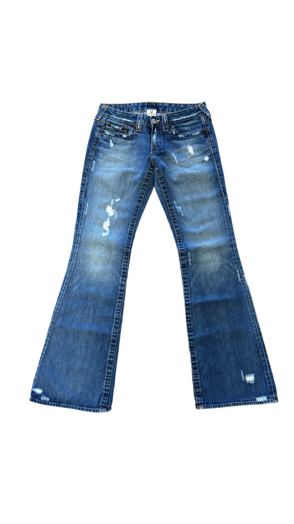 Size 28- True Religion Brand Jeans Flared Denim Pants