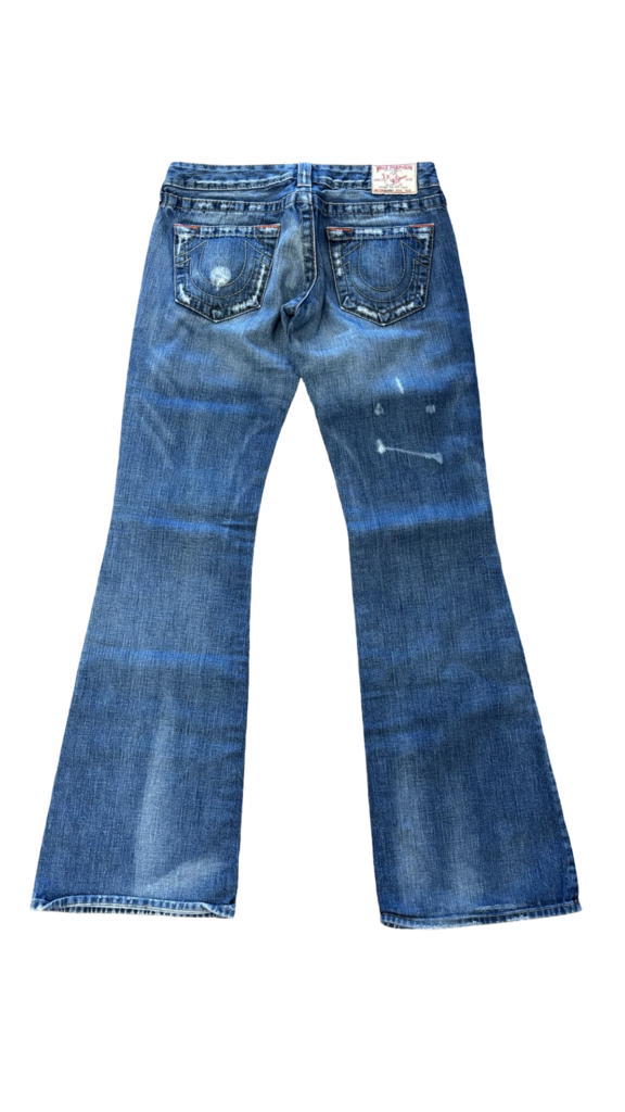 Size 28- True Religion Brand Jeans Flared Denim Pants