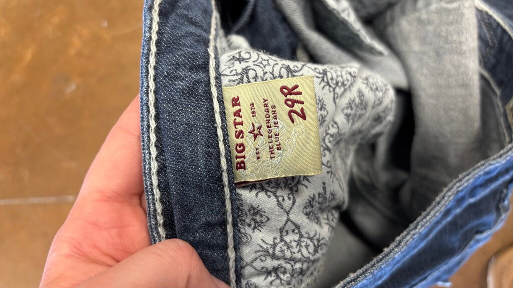 Size 29- Big Star Legendary Blue Jeans