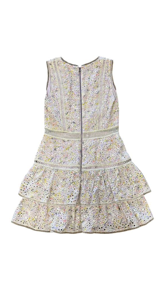 Size 8- Alice + Olivia Floral Embroidered Dress