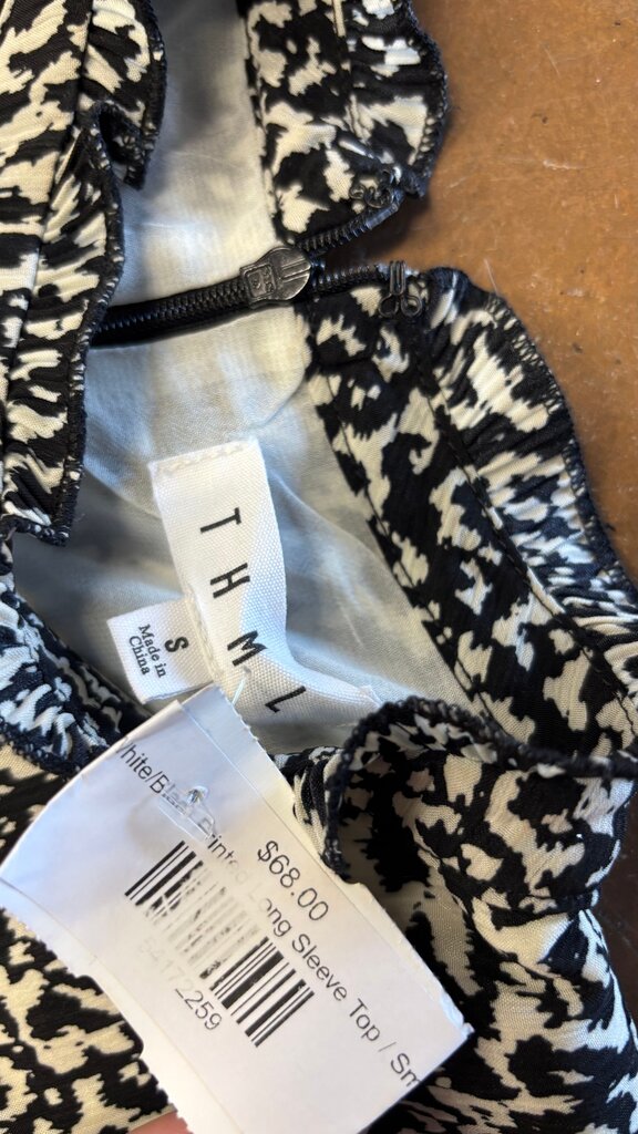 S- THML Printed Long Sleeve Top