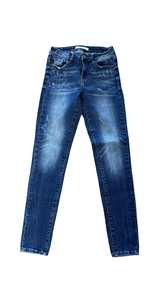 size 27- Kancan Dark Blue Distressed Jeans