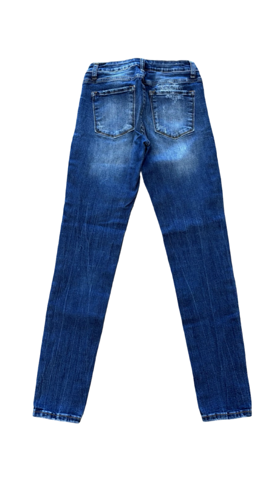 size 27- Kancan Dark Blue Distressed Jeans