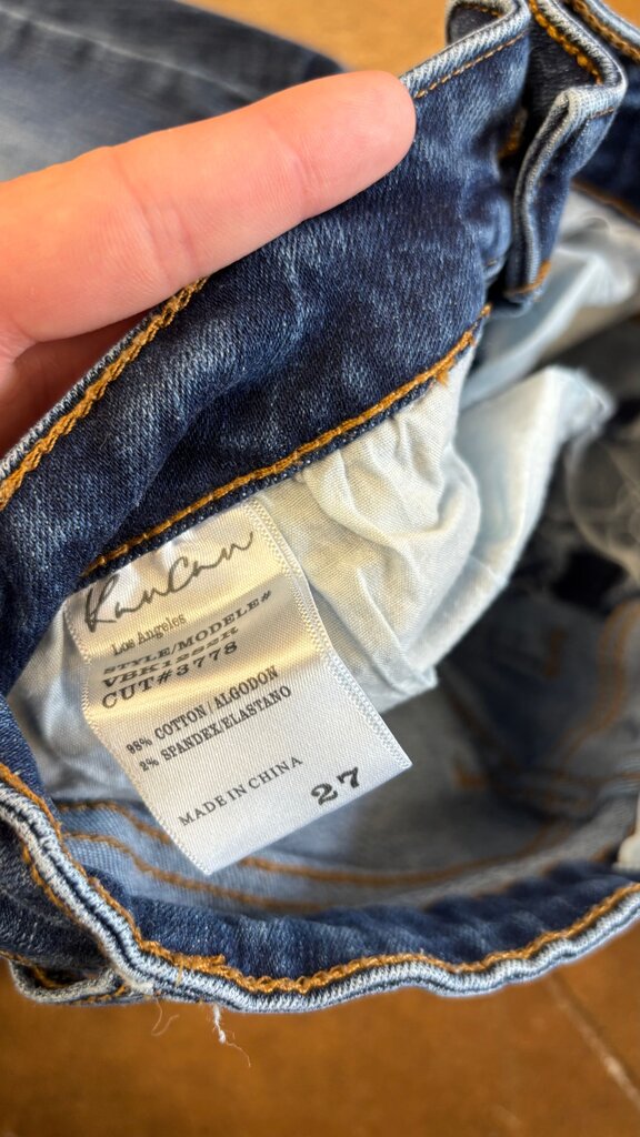 size 27- Kancan Dark Blue Distressed Jeans