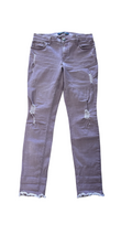 Size 6L- Express Ripped High-Waisted Skinny Jeans