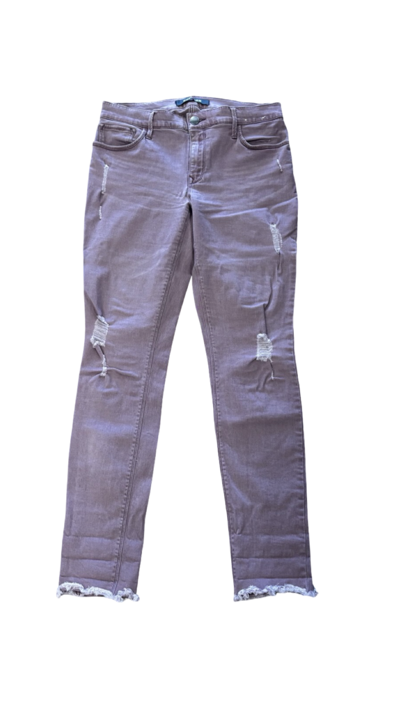 Size 6L- Express Ripped High-Waisted Skinny Jeans