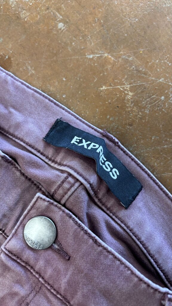 Size 6L- Express Ripped High-Waisted Skinny Jeans