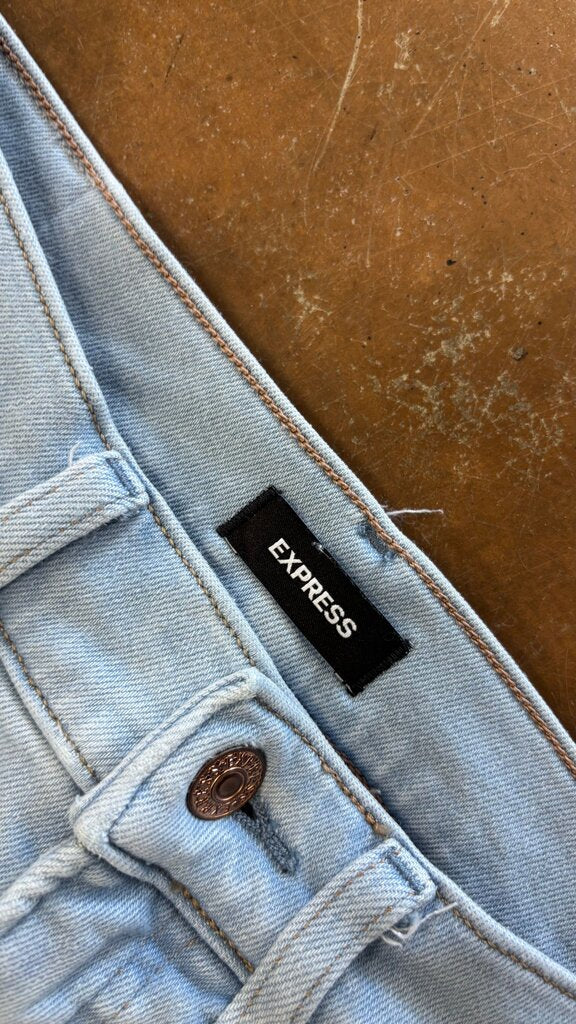 Size 6L- Express Light Blue Skinny Jeans