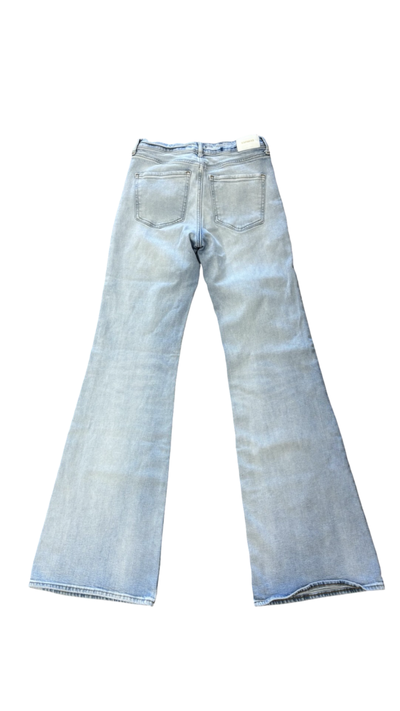Size 6L- Express Flared Blue Jeans
