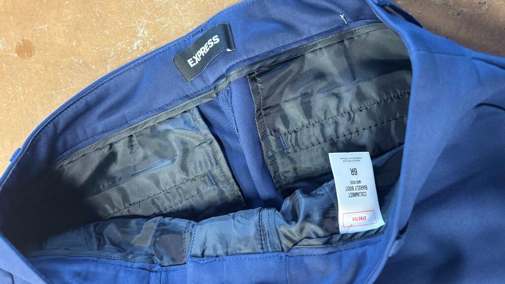 6R- Express Women's Blue Dress Pants