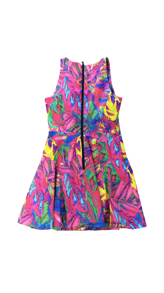 Size 10- Milly Colorful Leaf Print Dress
