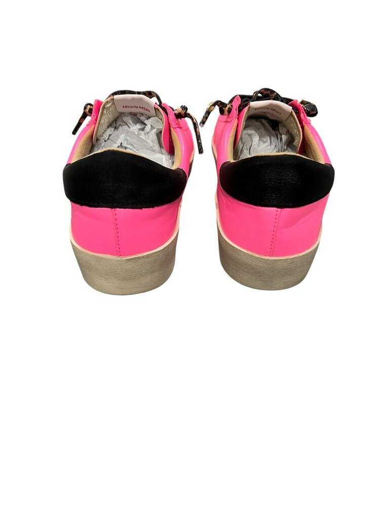 Size 8.5 Miracle Miles Pink Glitter Star Sneakers