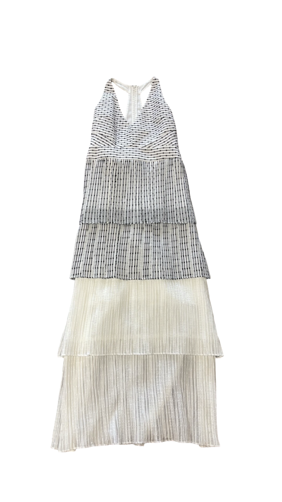 Size 4- Aijek Tiered Striped Dress