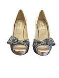 Valentino Elegant Peep-Toe Heels with Bow Detail