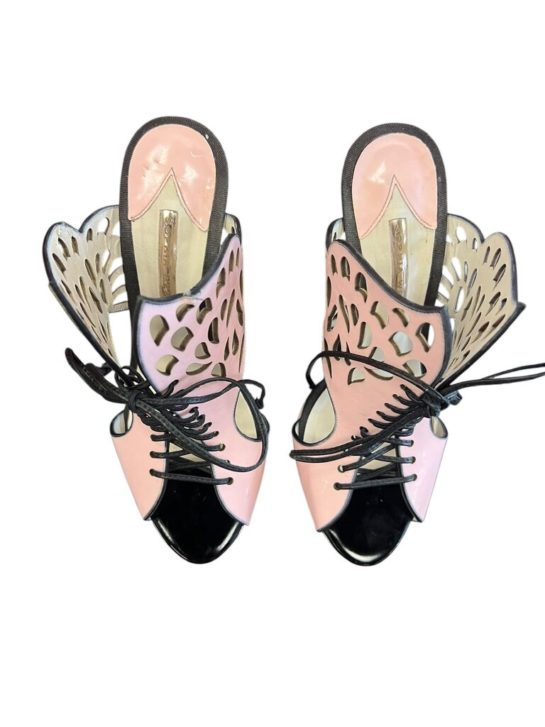 Sophia Webster- Leather Pink and Black High Heels