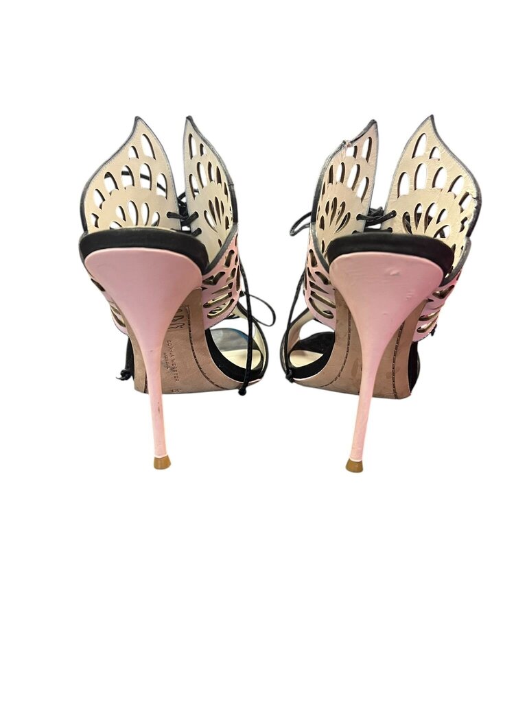 Sophia Webster- Leather Pink and Black High Heels