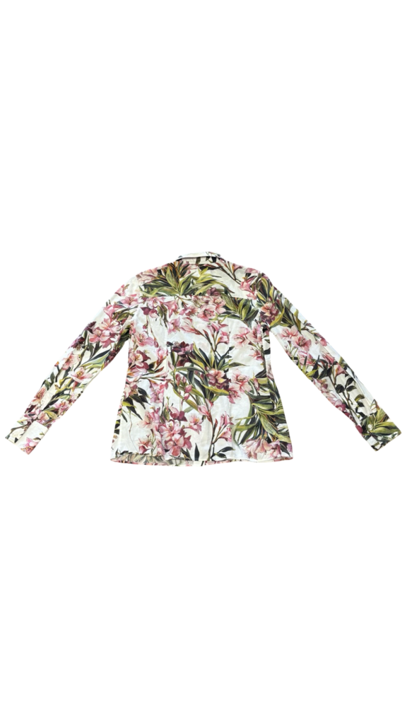 Size 42- Dolce & Gabbana Floral Print Long Sleeve Shirt