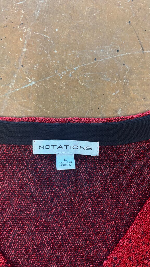 Size Large Notations Women's Gradient Sweater