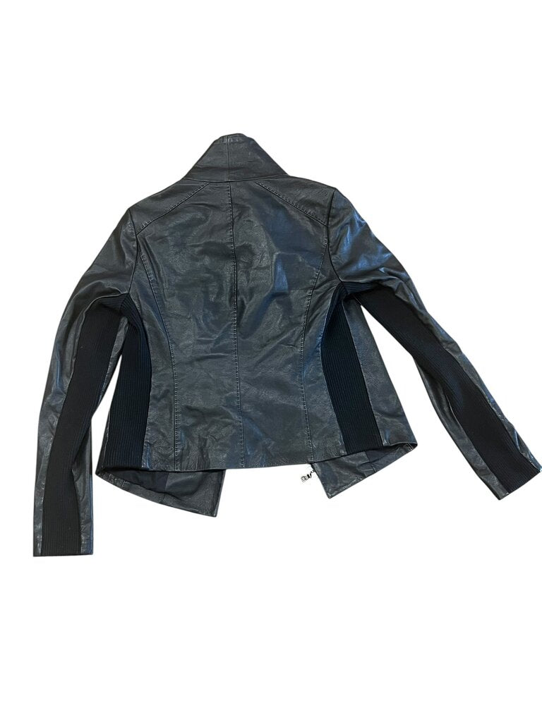 Size XS Women's Vince Black Leather Jacket