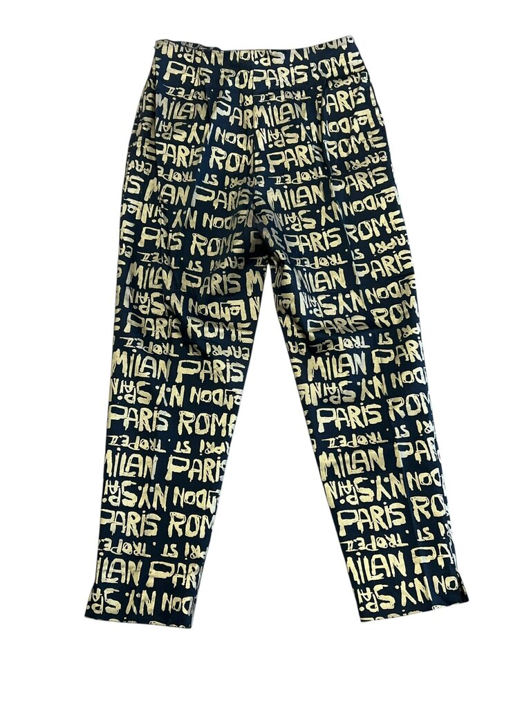 Size 12- Eric Casual Printed Pants