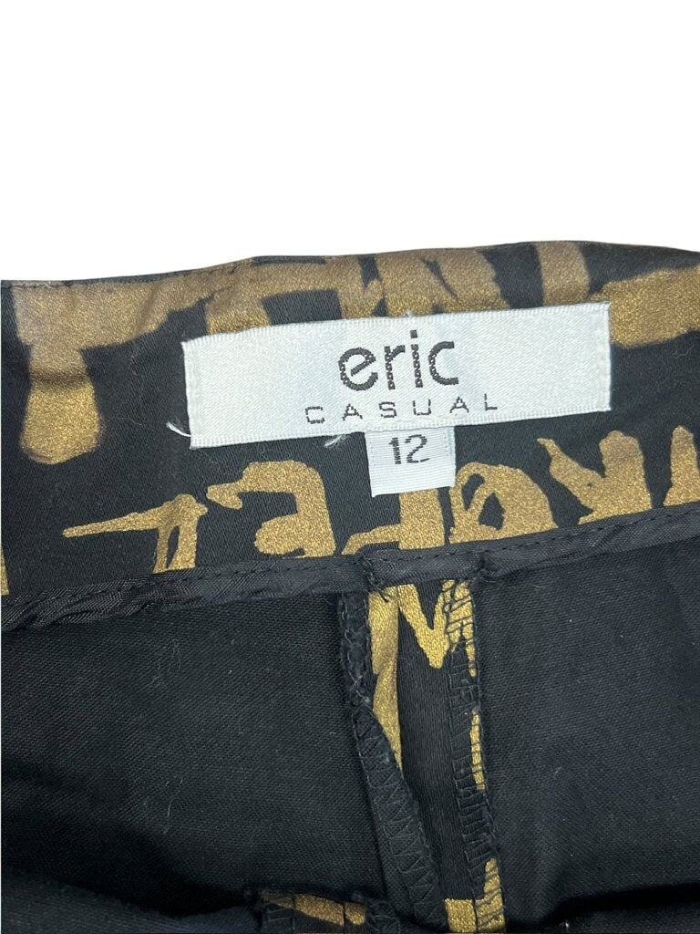 Size 12- Eric Casual Printed Pants