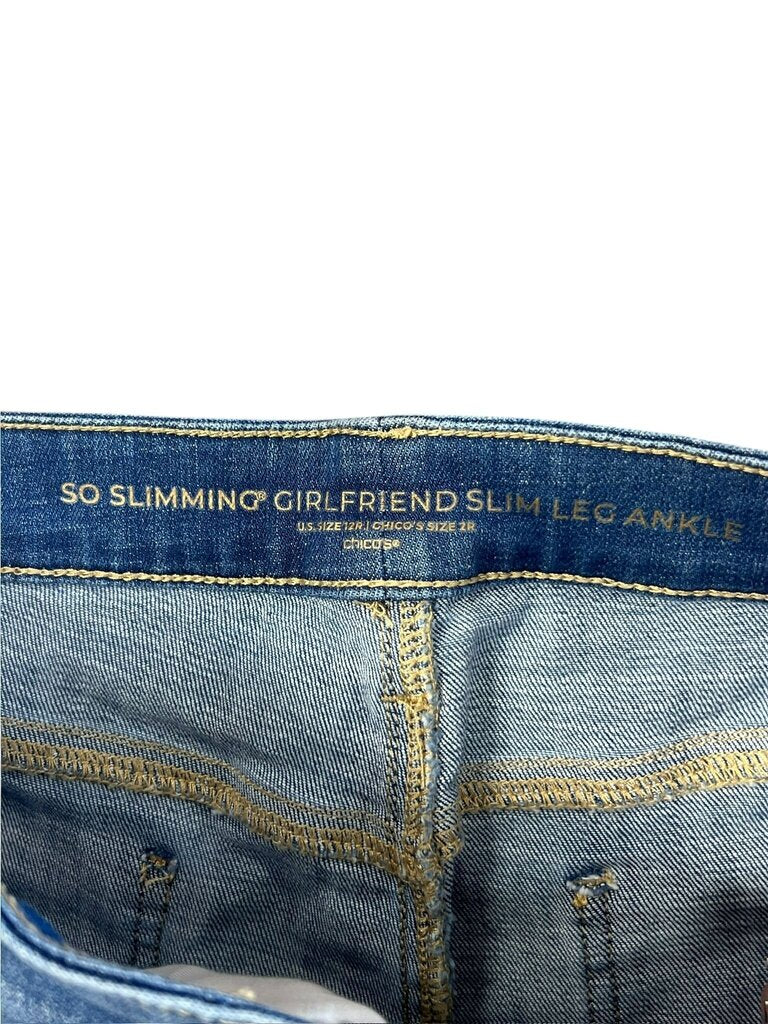 Size 12- So Slimming Girlfriend Slim Leg Ankle Jeans