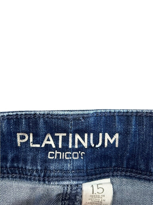 Chico's Womens Blue Jeans Size 15