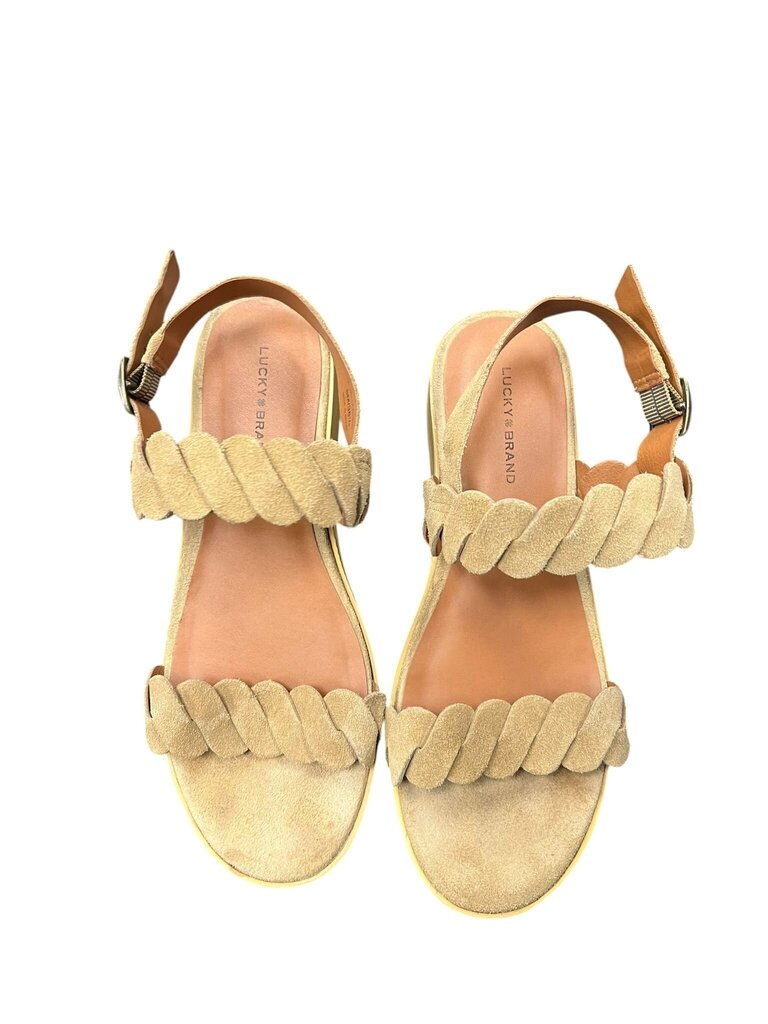 Size 8.5 Lucky Brand Women's Sandals with Braided Straps