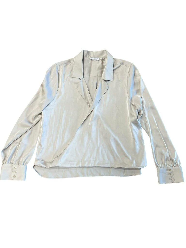 Large Calvin Klein Silk Wrap Blouse