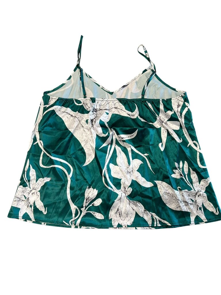 Size XL Floral Print Spaghetti Strap Top
