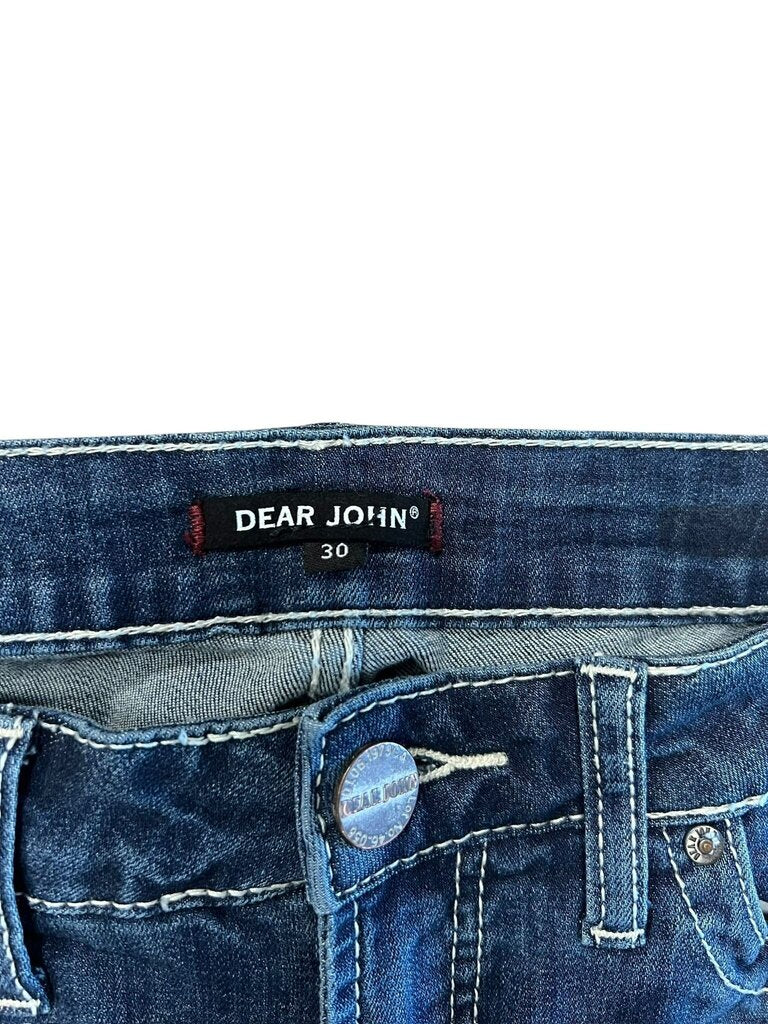 Size 30 Dear John Women's Distressed Blue Jeans